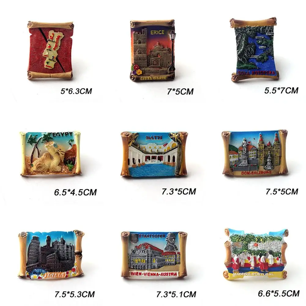 

3D резиновый магнит на холодильник Барселона FUERTEVENTURA COLLIOURE ARADIA MALDIVES сувенир магнитная наклейка коллекция домашнего декора подарок