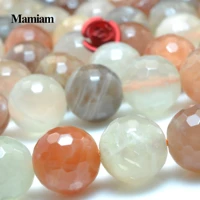 mamiam natural a mixed color moonstone faceted round beads loose stone diy bracelet necklace jewelry making gemstone gift design