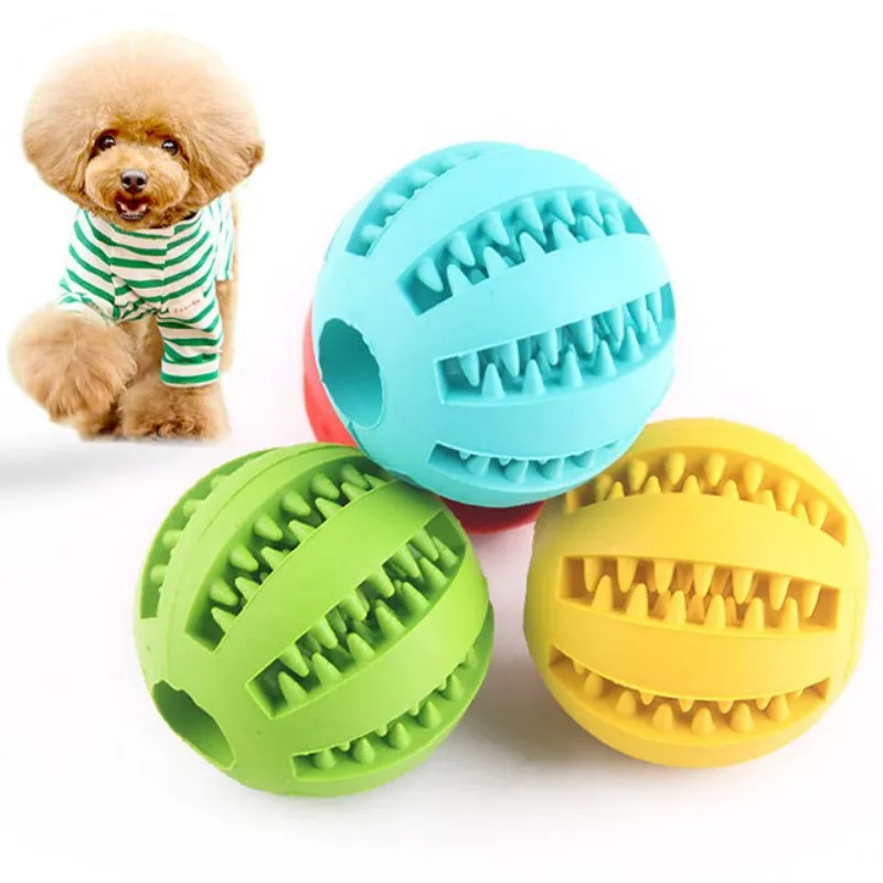 

Rubber Dog Ball for Dogs For Puppy Funny Dog Toys For Pet Puppies Large Dogs Tooth Cleaning Snack Ball Toy For Pet Products