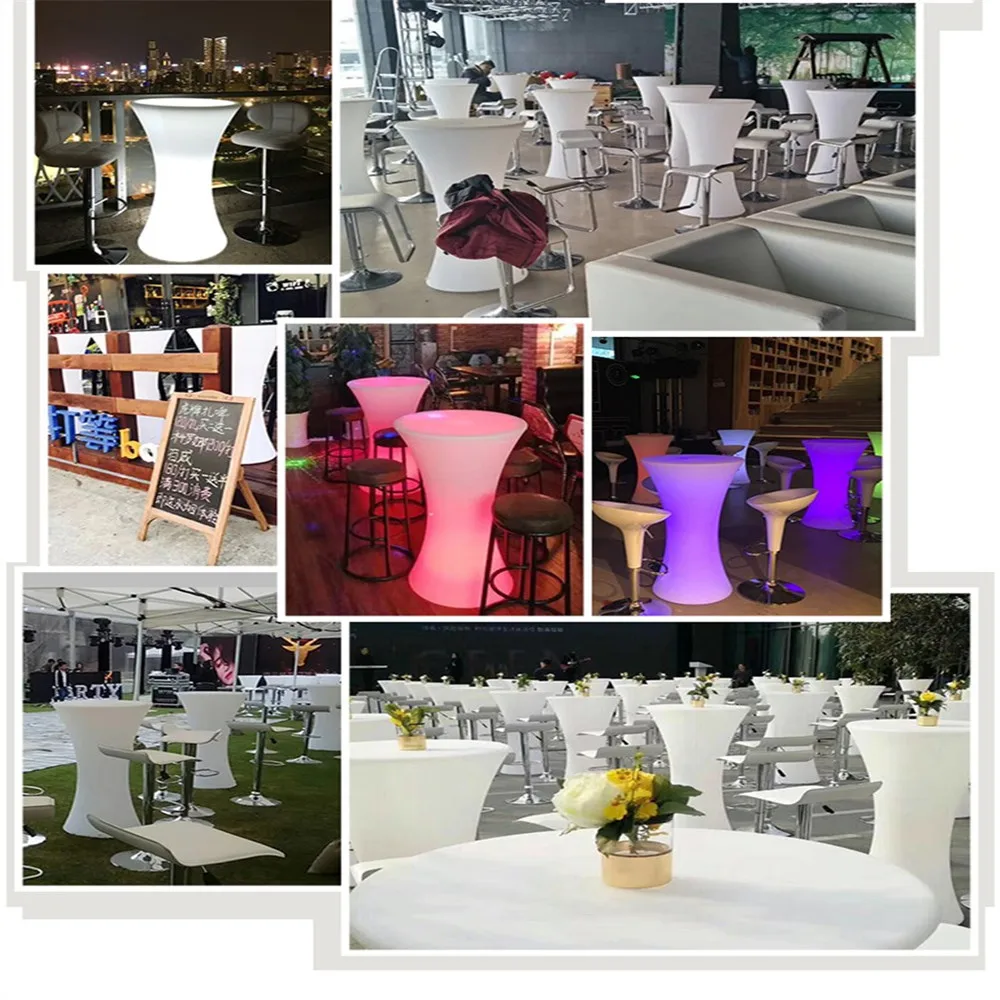 Новый 16 цветов меняющийся светодиодный коктейльный столик рост коммерческая