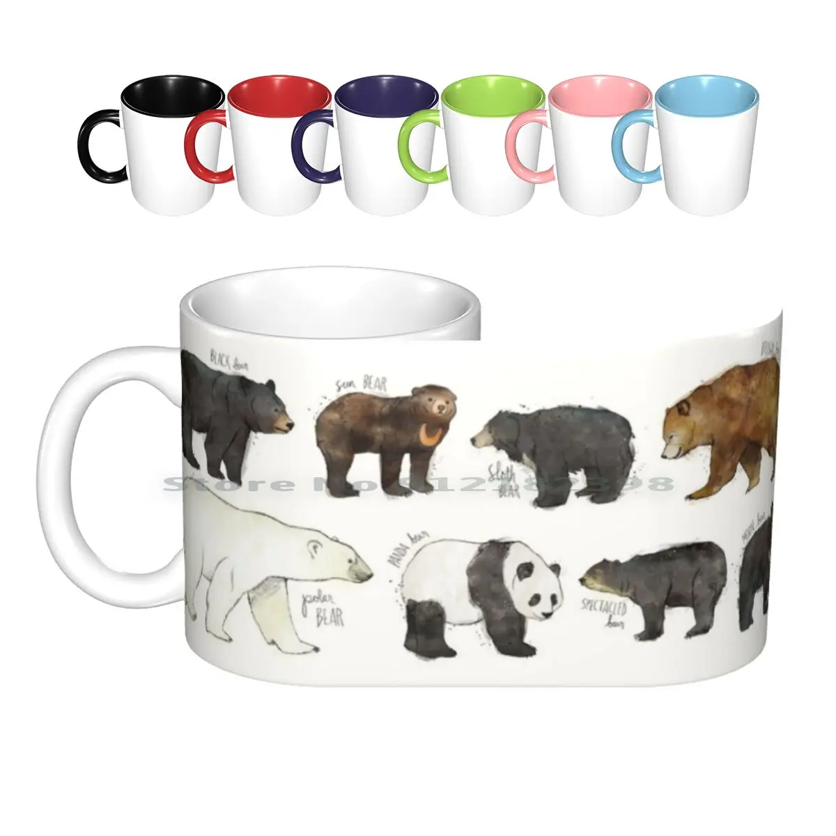 

Bears Ceramic Mugs Coffee Cups Milk Tea Mug Bear Bears Nature Animals Animal Wildlife Wild Wilderness Fauna Forest Woodland