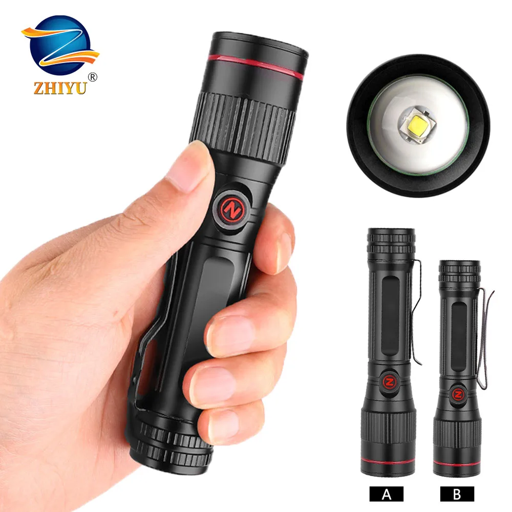 Мощсветильник светодиодный фонарик ZHIYU Ультраяркий фонарь T6 Zoom велосипедный с