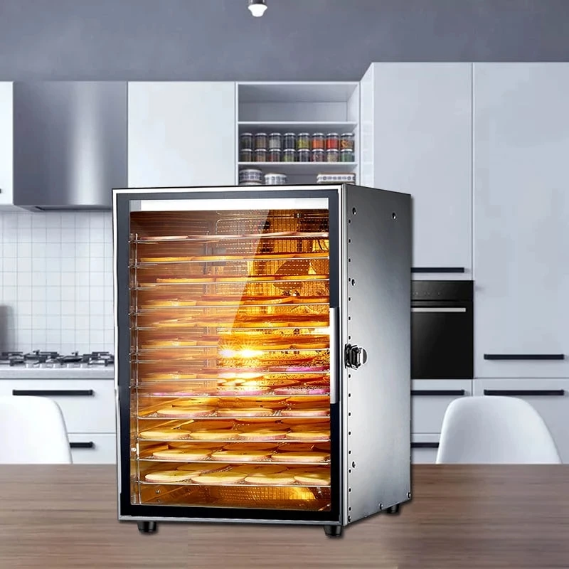

2021 Commercial Stainless Steel Food Dryer 12 layer Food Dehydration Dryer Fruit Dryer Dried Vegetables and Pet Snacks