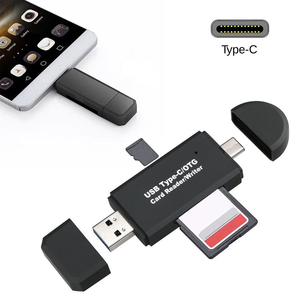 USB C 3,0 type C к USB3.0 OTG концентратор адаптер USB/TF/SD Micro SD считыватель карт памяти USB C ноутбук планшет для samsung s9 для lenovo