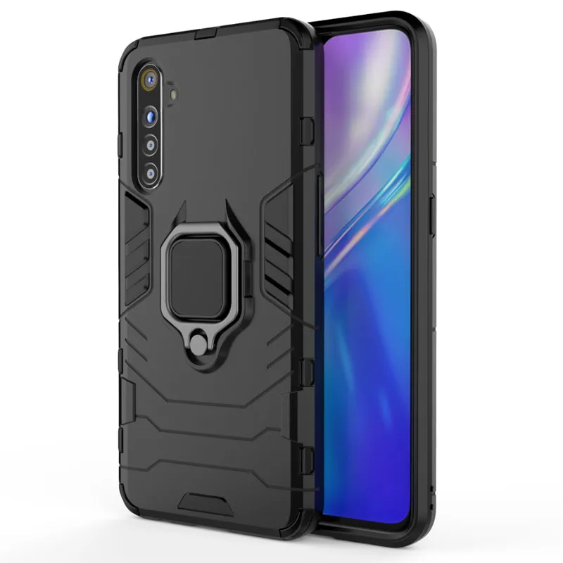 Чехол-накладка для OPPO Realme XT силиконовый с кольцом-держателем | Мобильные телефоны