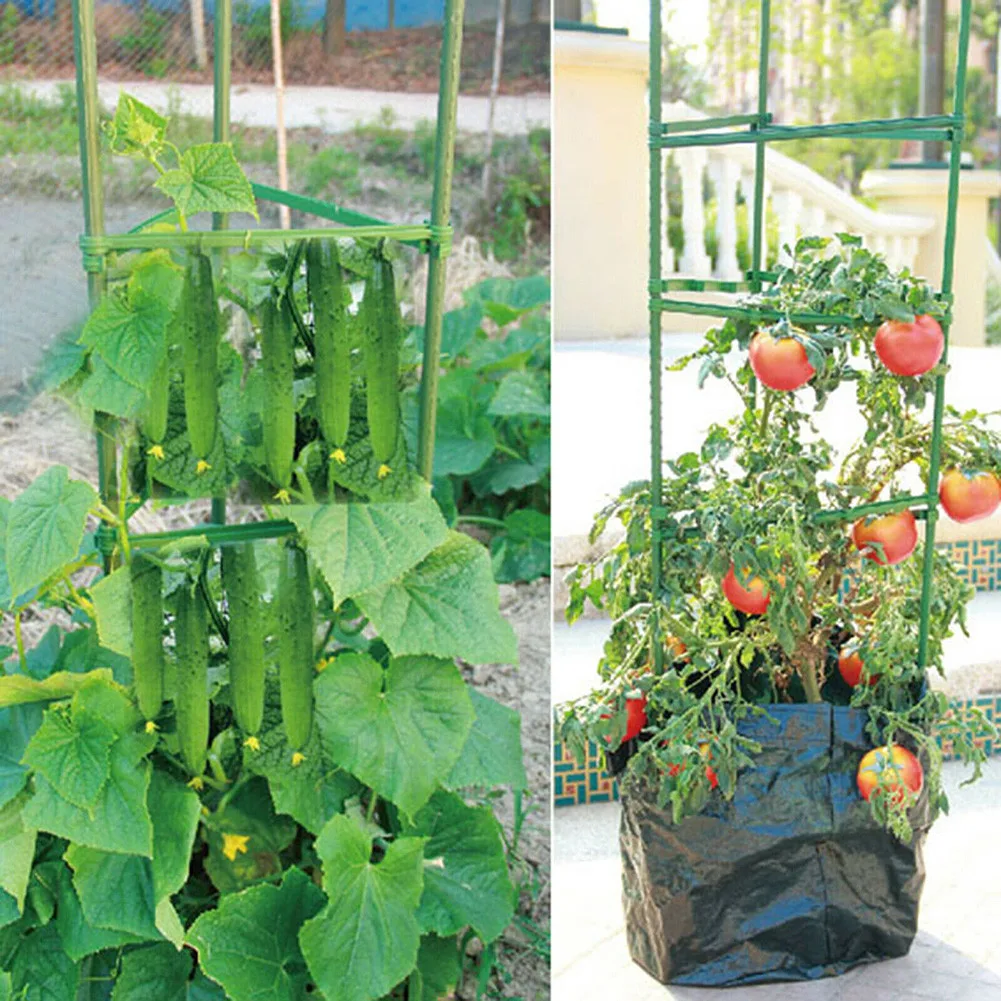 

Support Connector Tomato Trellis 12PCS 14\\\" Cage Climbing Kits Plant New