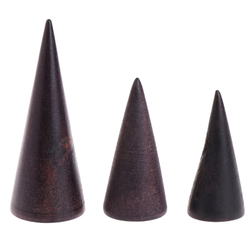 Демонстрационная полка для ювелирных изделий черный Органайзер в форме конуса