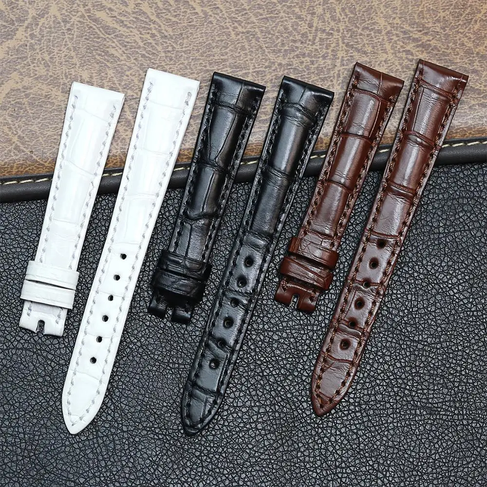 PESNO подходит для blucpain Villeret для женщин 6102/6104/6263/3650A кожа аллигатора Натуральная кожа Ремешки для наручных часов