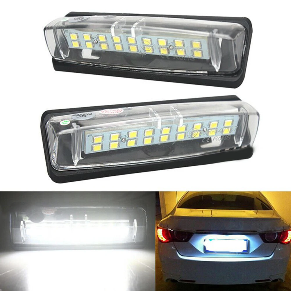 2 шт. Светодиодные Автомобильные номерные знаки для Toyota Camry Aurion Ipsum Picnic Prius Belta Sienta Авто белые номерные знаки