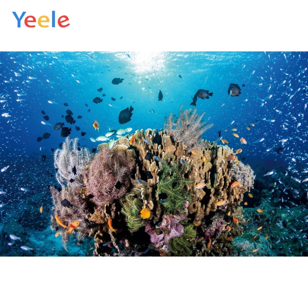 

Yeele коралловый риф тропическая рыба фотосессия Детская фотография Фон Персонализированные фоны для фотостудии
