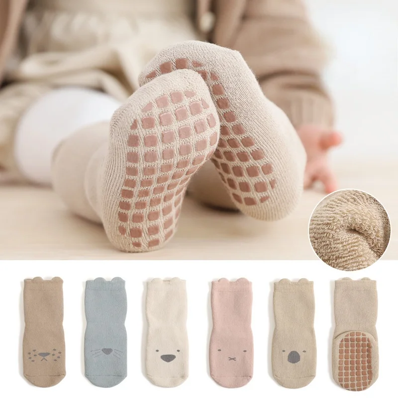 

Baby Floor Socks Newborn Baby Socks Autumn and Winter Non-slip Toddler Socks Warm Cotton Socks for Boys Baby Socks Girl