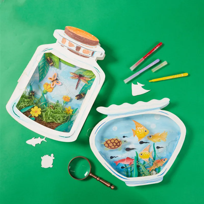 

Children DIY The World In The Bottle Handmade Craft Toys Handmade Materials Package Drawing Educational Toys Kids Gift DIY Toys