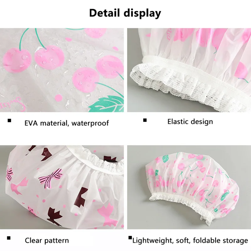 Новое поступление шапочка для душа водонепроницаемая кружевная эластичная