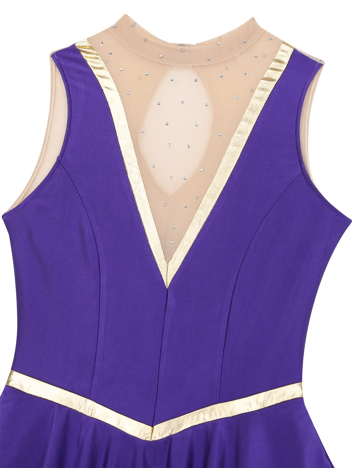 Women Adults Ringmaster Halloween Costume Set Mesh Spliced V-shaped Front Mutilayer Leotard Performance Circus Ballerina Dress |