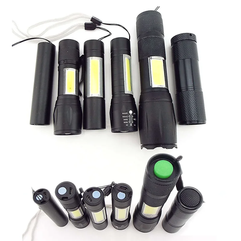 

Мини-фонарик с 2 светодиодный дами COB Q5 USB, перезаряжаемый, linterna, рабочий фонарик, лампа, аккумулятор, для рыбалки, кемпинга