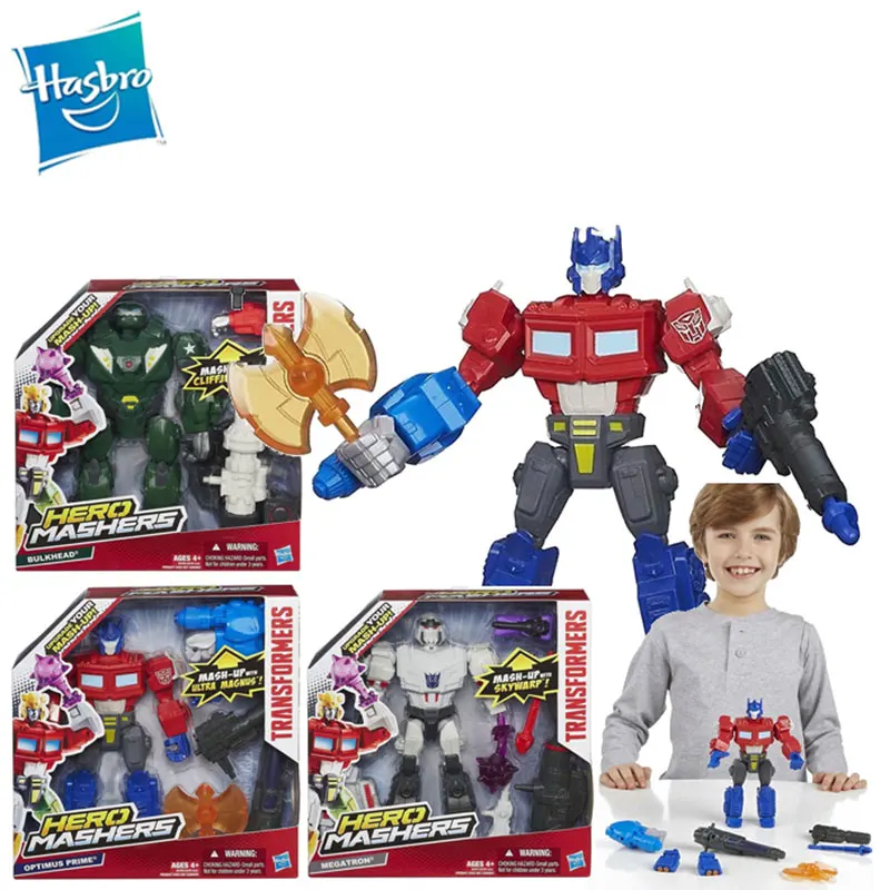 Hasbro трансформеры, Аниме Робот-машинка, игрушка, серия героев, Оптимус Прайм, пластик ABS, фигурка, детские развивающие игрушки, кукла