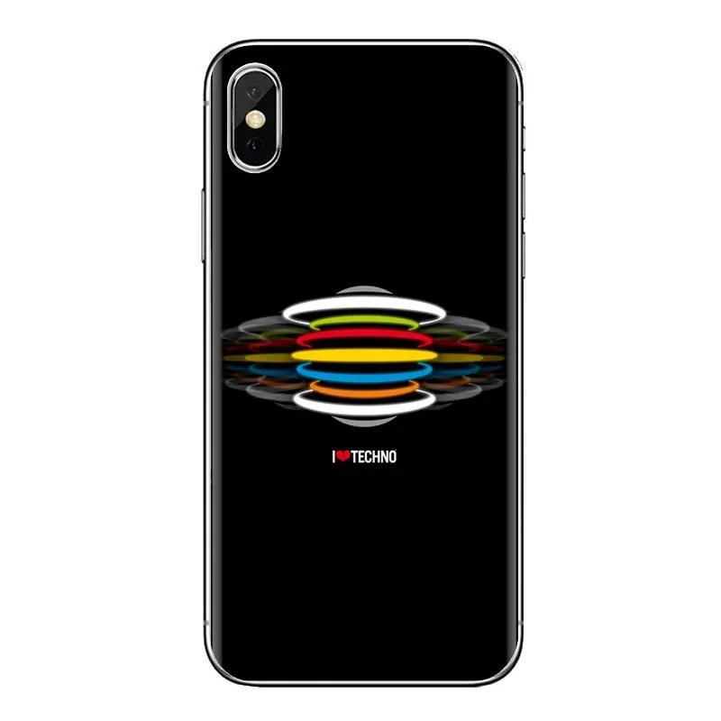 Прозрачный чехол из ТПУ с технологией I Love Techno для iPod Touch Apple iPhone 4 4s 5 5S SE 5C 6 6S 7 8 X XR XS