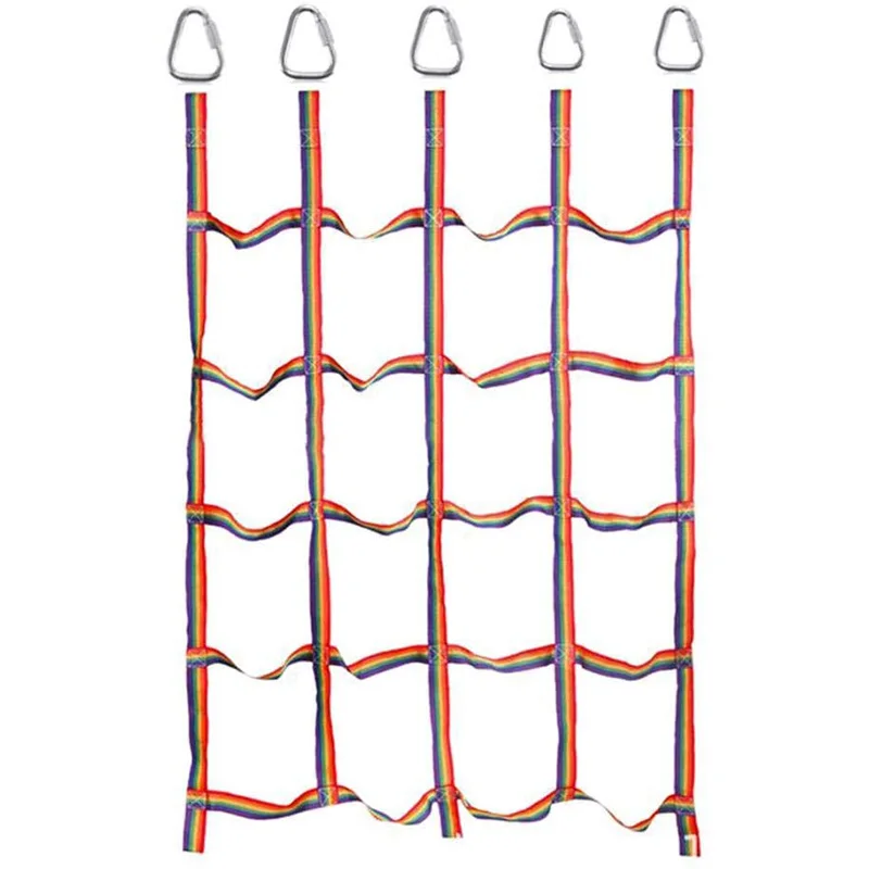 

Outdoor Rainbow Climbing Net Ribbon Network Climbing Accessories for Training Climbing Children's Athletics
