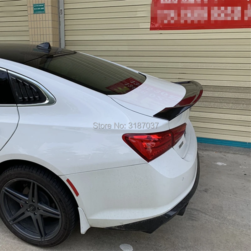 Для Chevrolet Malibu XL спойлер 2016-2019 года глянцевый чехол из углеродного волокна для