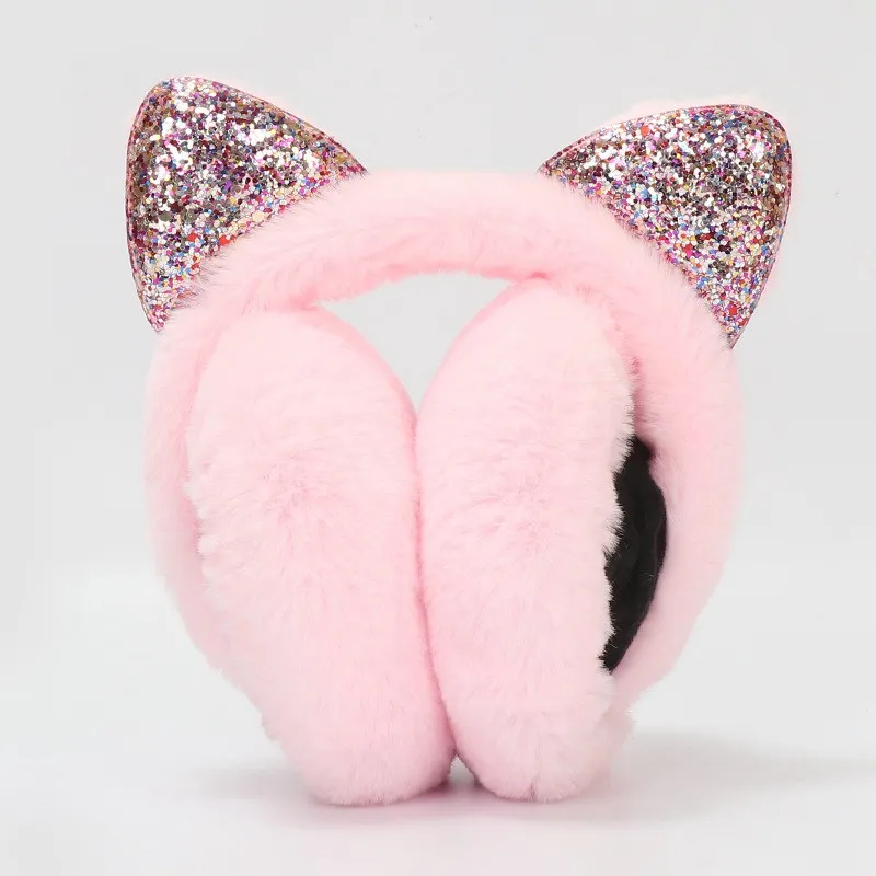 

Women Kid Ear Muffs Lovely Earmuffs Cute Cat Ear Winter Headband Ear Warmer