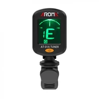 guitar tuner rotatable portable clip on tuner lcd display for chromatic acoustic guitar ukulele guitar accessories
