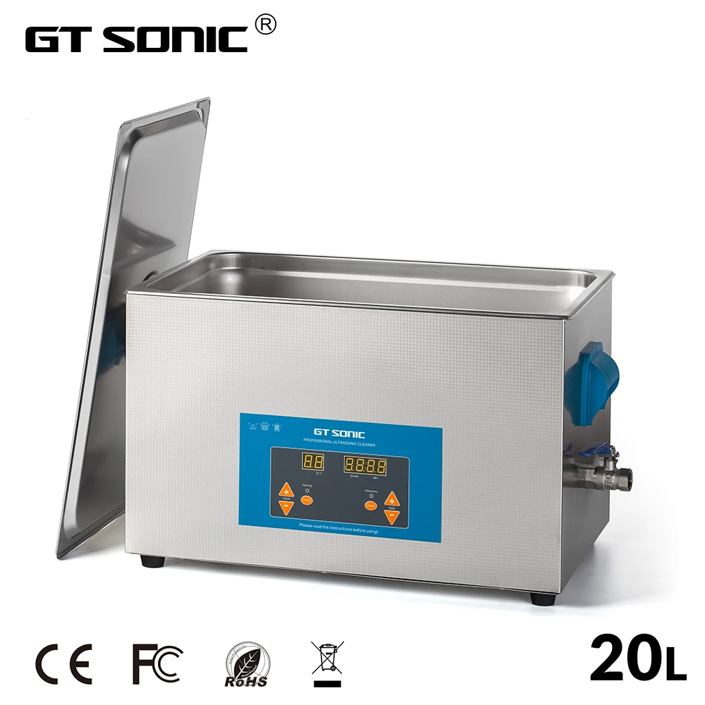 Ультразвуковой очиститель GTSONIC 20 л 400 Вт цифровой дисплей отопительный таймер