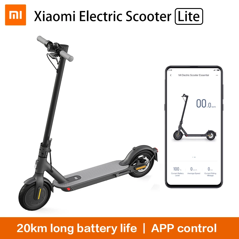 Электрический скутер Xiaomi Mi Essential MIJIA Smart E Scooter Lite скейтборд складной Ховерборд для