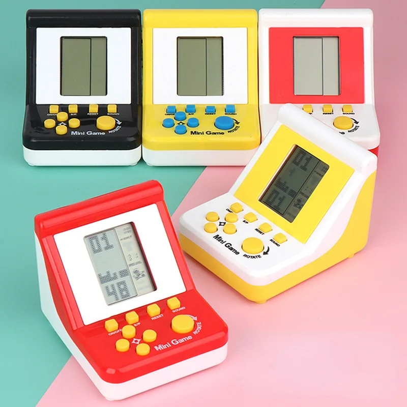 

Новинка, детские карманные мини-видеоигры для Тетрис, настольные игры для мальчиков и девочек, габаритные игрушки