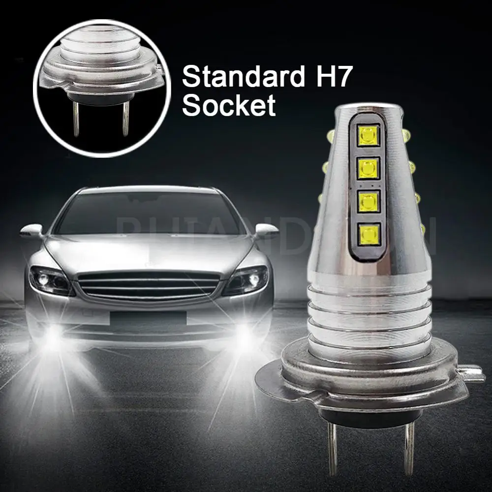 1 пара 160 Вт Супер яркость 12-24 В H7 led 2400lm CANBUS светодиодные лампы белый автомобильный