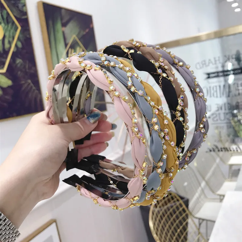 Женский ободок для волос ручной работы с бантиком и цветочной короной аксессуар