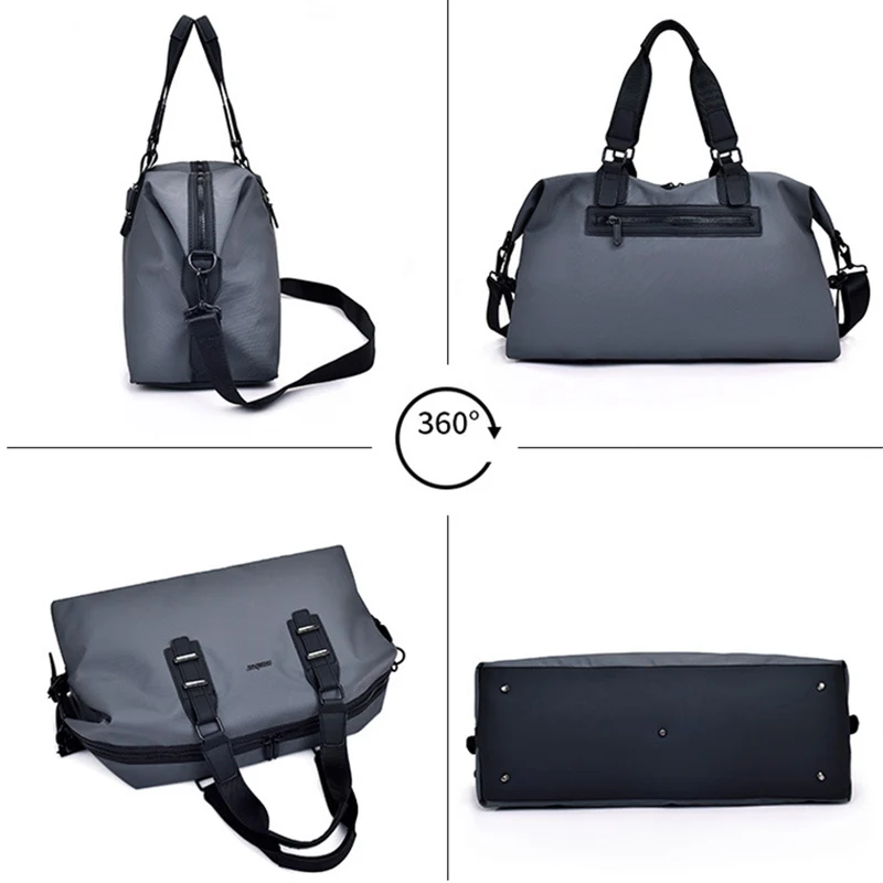 New Men Waterproof Nylon Travel Duffle Bag Male Large Capacity Hand Luggage Casual Business Travel Handbag Weekend Tote XA48M