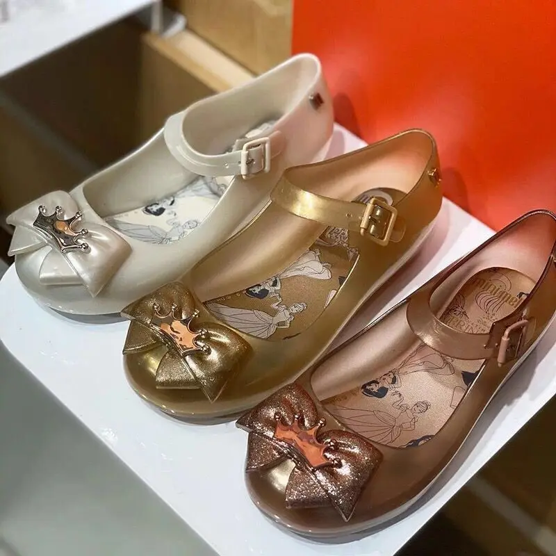 

2022 New Girl's Summer Sandals Mini Melissa Children Jelly Shoes Kids Fashion Candy Shoes Little big Girl Beach Shoes HMI065