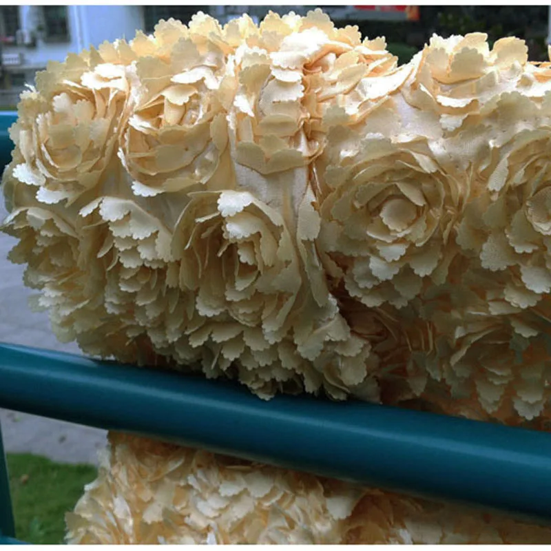 Свадебная кружевная 3d-розетка африканская желтая ткань для шитья своими руками