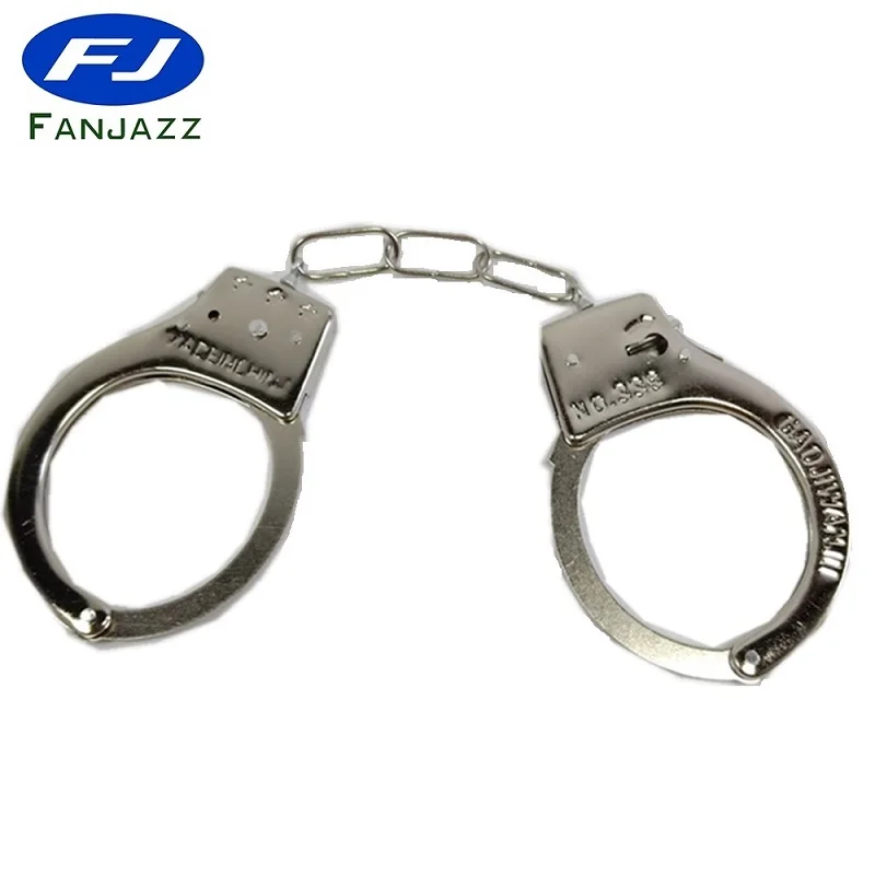 Косплей ролевые игры Серебряные Металлические наручники с ключами полицейские