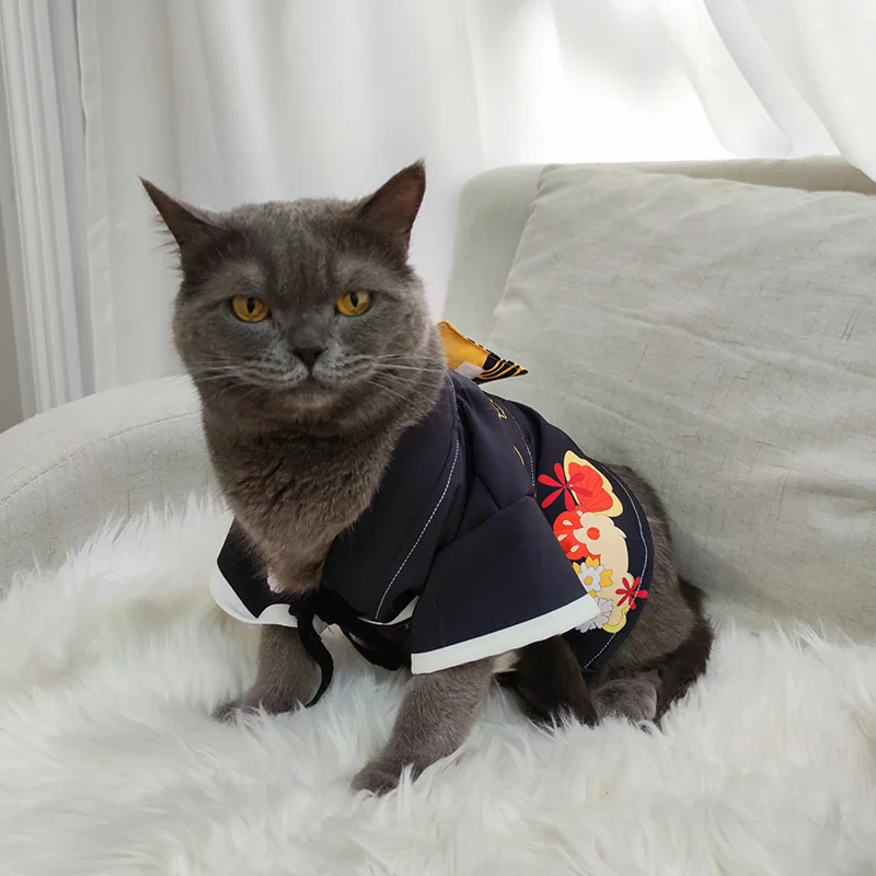 

Модный костюм для косплея питомца из аниме «рассекающий демонов», кимцуцзи музан, смешной милый костюм для щенка гато