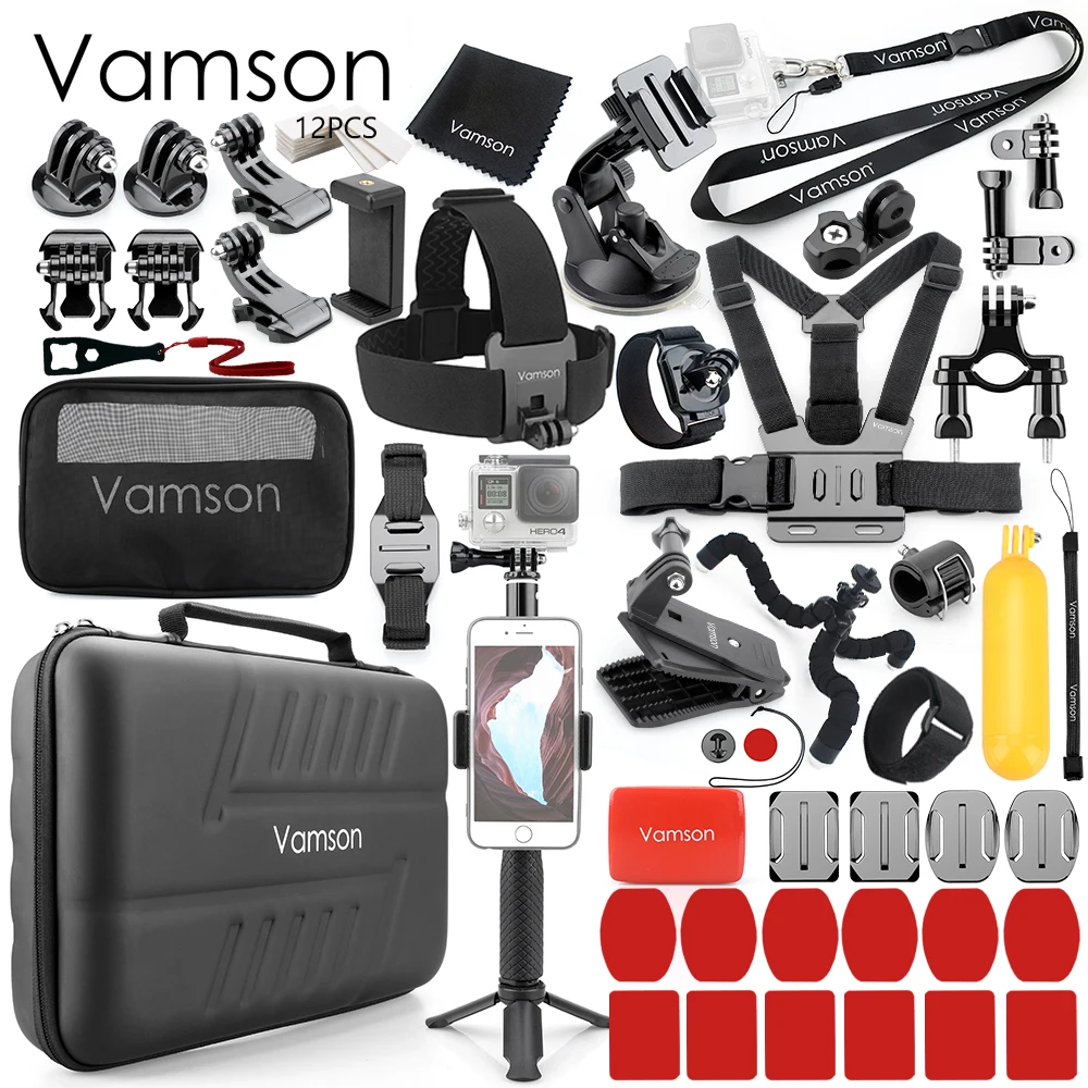 Vamson для DJI OSMO аксессуары экшн камеры комплект Gopro Hero 7/6/5 Black Label Камера набор