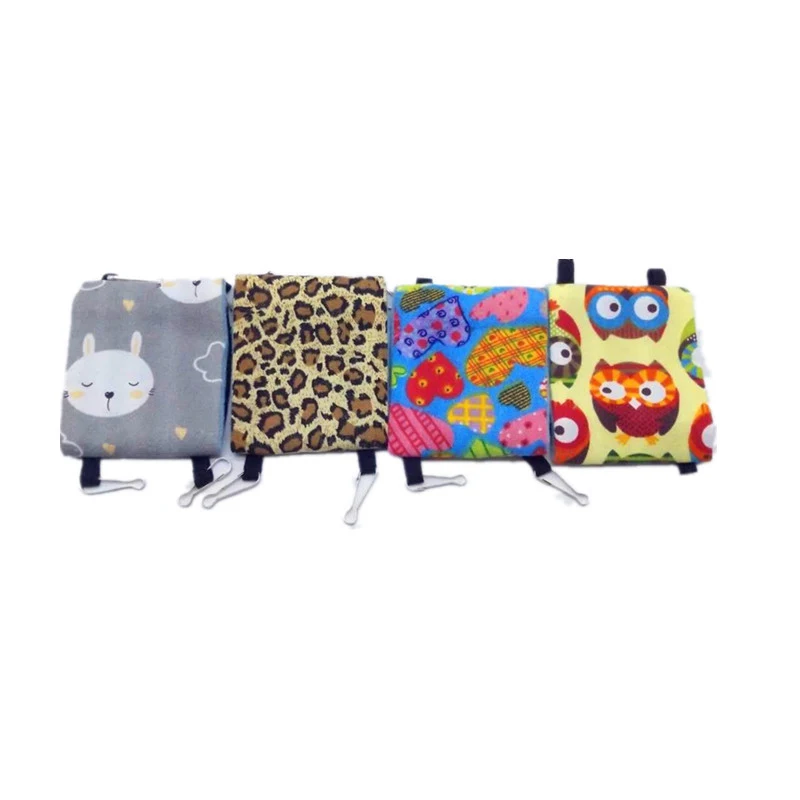 

1pc Hamster Bed 10*10*7.5cm Double Layer Pet Rat Hamster Cloth Soft Texture For Parrot Rabbit Cage Hanging Warm