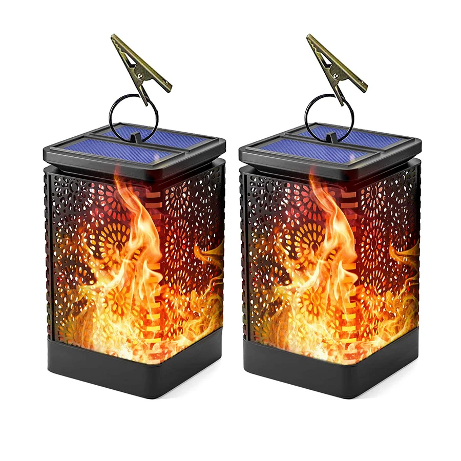 Thrisdar солнечный светильник мерцающее пламя Солнечный фонарь Открытый сад для