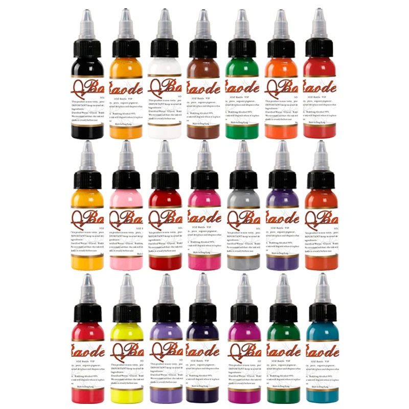 

21 Colors Set 1 Oz 30ml/Bottle Tattoo Inks Pigment Kit For Tattoo & Body Art Paint supplies