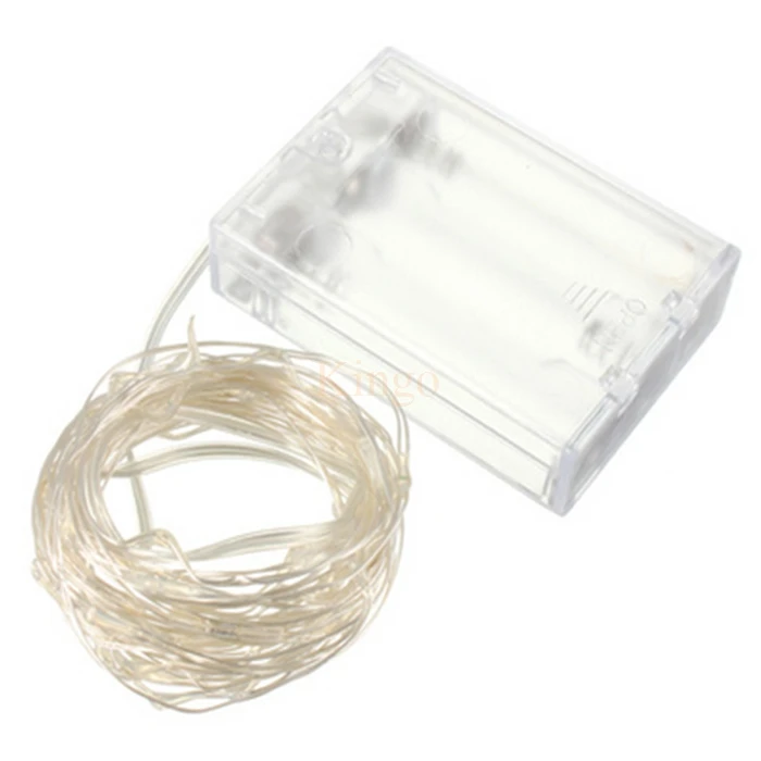 Горячая 2 м/3 м/4 м/5 м/10 м батарея сказочные гирлянды лампа управляемая 3AA