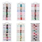 Комплект браслетов-цепочек из плетеной веревки ручной работы для женщин, асимметричные браслеты-талисманы из друзы с блестками, эластичное Ювелирное Украшение, 12 шт.лот