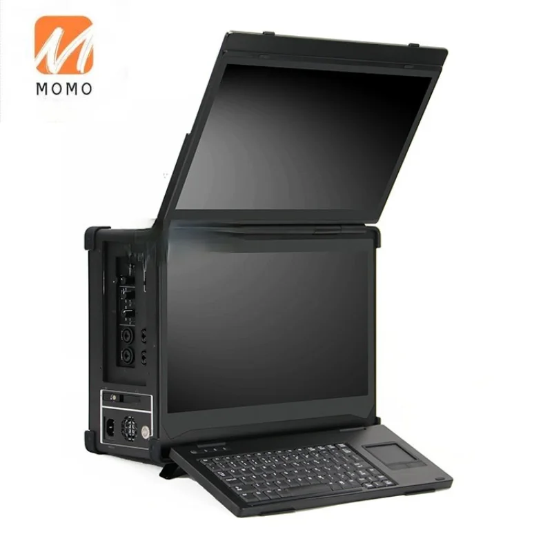 

Dual-screen rugged portable computer chassis for live streaming