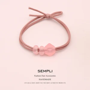 Эластичные нейлоновые резинки для волос sempi для женщин и девочек, детская лента для волос, аксессуары головные повязки