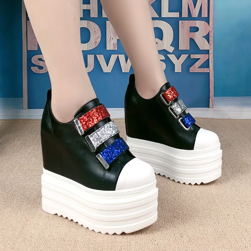 Женские ботильоны 2019 Осенняя обувь из искусственной кожи женские высокие