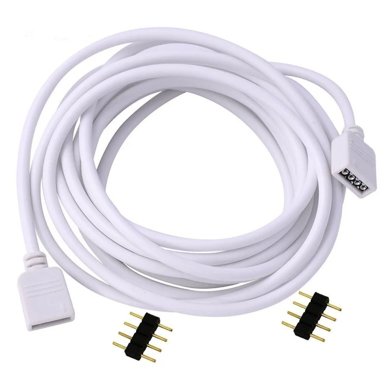 

4 Pin 1M Strip Extension Ribbon RGB LED Cable LED Strip Light Connector SP99