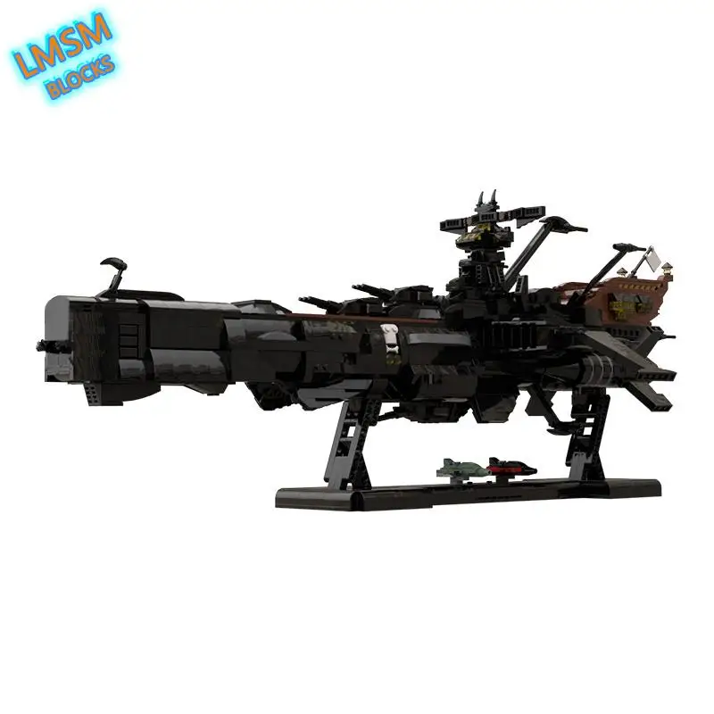 Star Space Series Space Pirate Ship Arcadia Albator Fighter Model Building Blocks Constructor Children's collection Toys Gifts