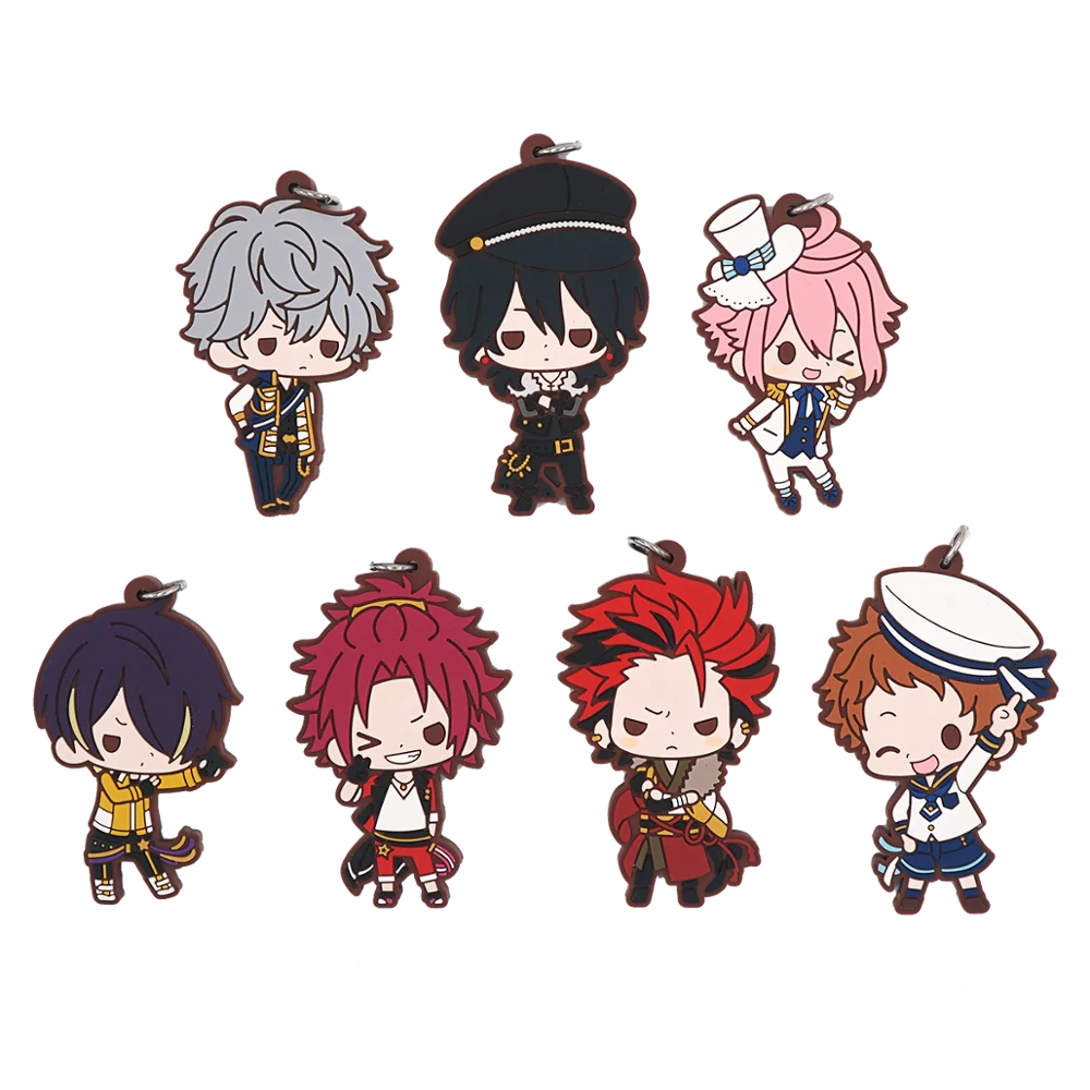 Набор звезд аниме Koga Adonis Leo Izumi Ritsu Tsukasa Nazuna Hajime Beaneye Ver резиновый брелок|japanese
