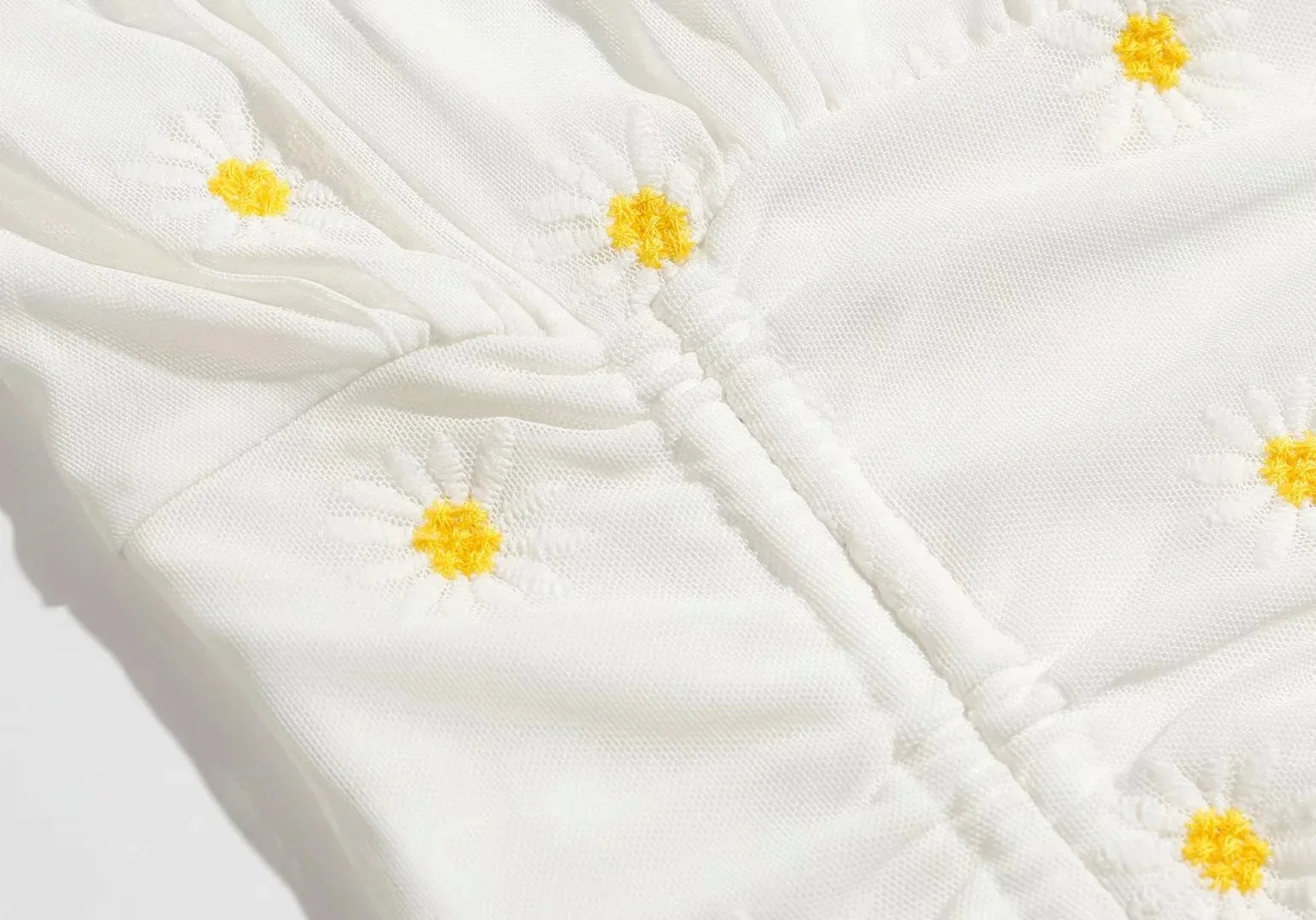 Мини-Сарафан женский с цветочной вышивкой пикантное облегающее праздничное