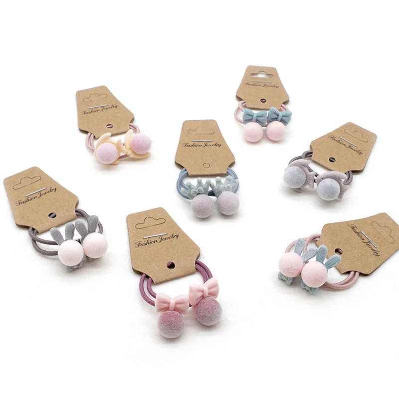 Уникальные эластичные ленты для волос с кроликом и бантиками в виде короны