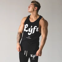 2021 summer new fitness clothing sports running training fitness vest mens solid color slim fashion casual tank tops men